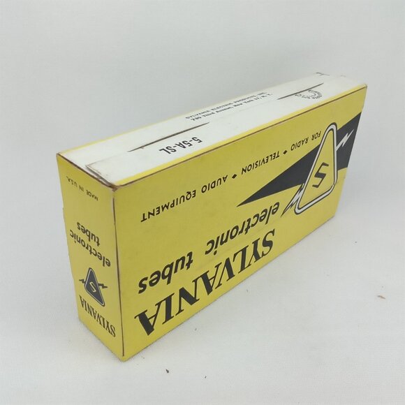WWII Era Electronic Tube With Box Set Of 5 Sylvania Model 6GQ7 NOS NIB 1940s - Picture 15 of 16